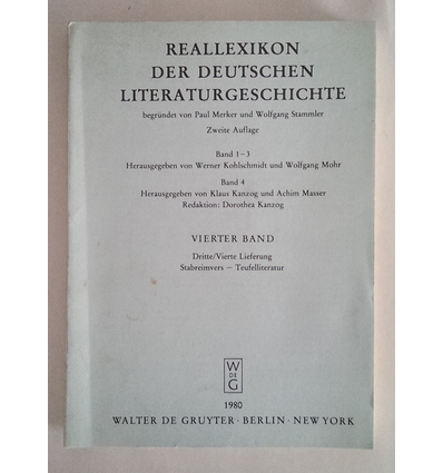 Merker, Paul (Begr.) und Stammler, Wolfgang (Begr.): Reallexikon der deutschen Literaturgesch ...