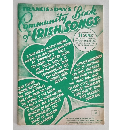 o.V., : Francis & Day's Community Book of Irish Songs. Containing 31 songs with full words ...