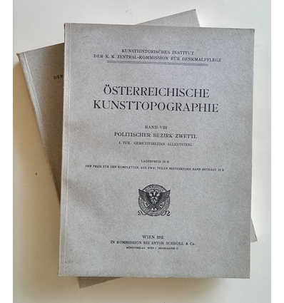 Buberl, Paul: Österreichische Kunsttopographie. Band VIII. (In zwei Teilbänden) Politische ...