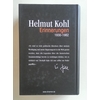 Kohl, Helmut: Erinnerungen. 1930 - 1982. ...